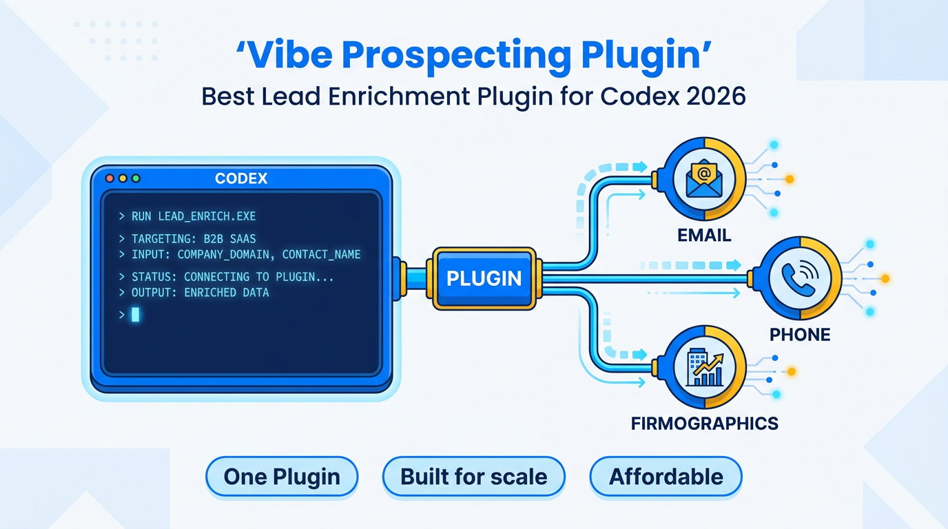 Best Lead Enrichment Plugin for Codex 2026: Top 3 Ranked