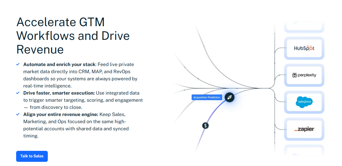 Crunchbase funding data source for account intelligence, tracking rounds, investors, and financial events for GTM targeting