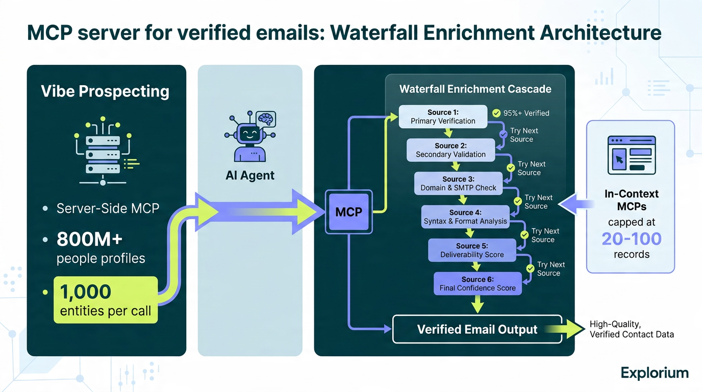 Architecture of an MCP server for verified emails inside Claude and ChatGPT agents